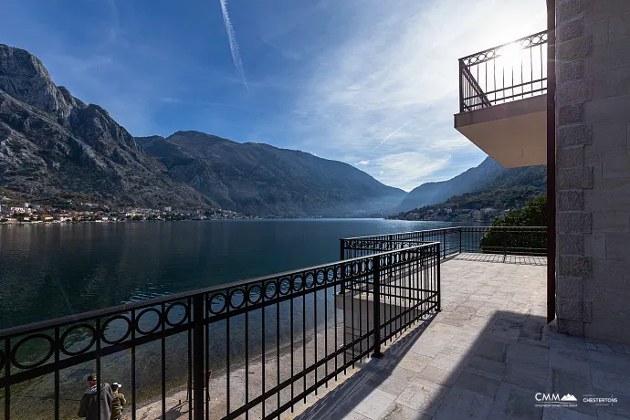 A luxurious three-story villa on the first sea line in  Kotor