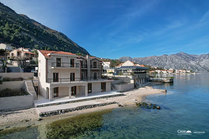 A luxurious three-story villa on the first sea line in  Kotor
