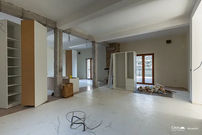 A luxurious three-story villa on the first sea line in  Kotor