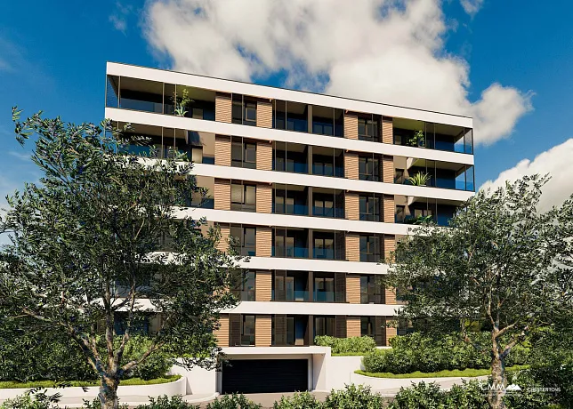 Apartments with a seaview in new building near center and sea in Bar