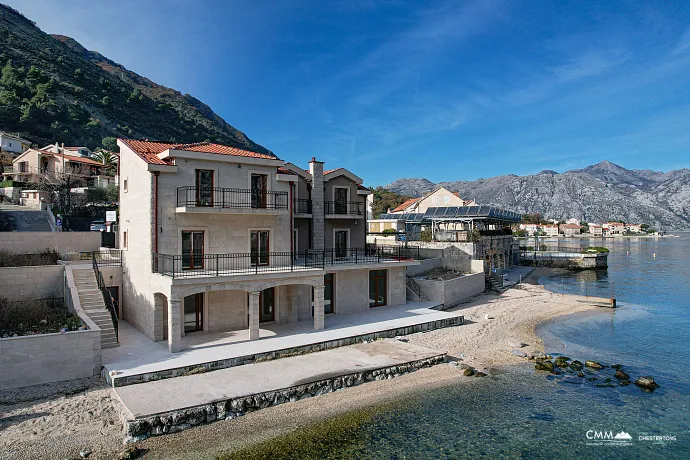 A luxurious three-story villa on the first sea line in  Kotor