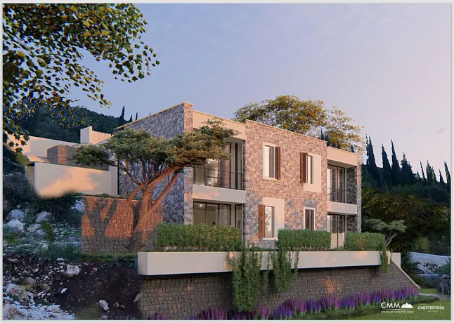 A new complex of villas near Herceg Novi