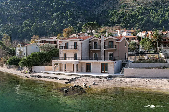 A luxurious three-story villa on the first sea line in  Kotor
