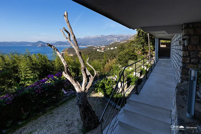 Charming Stone House with Sea View near Sveti Stefan