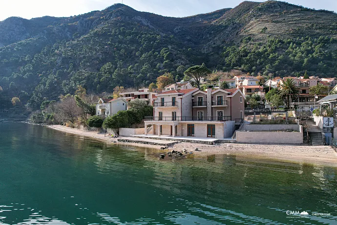A luxurious three-story villa on the first sea line in  Kotor