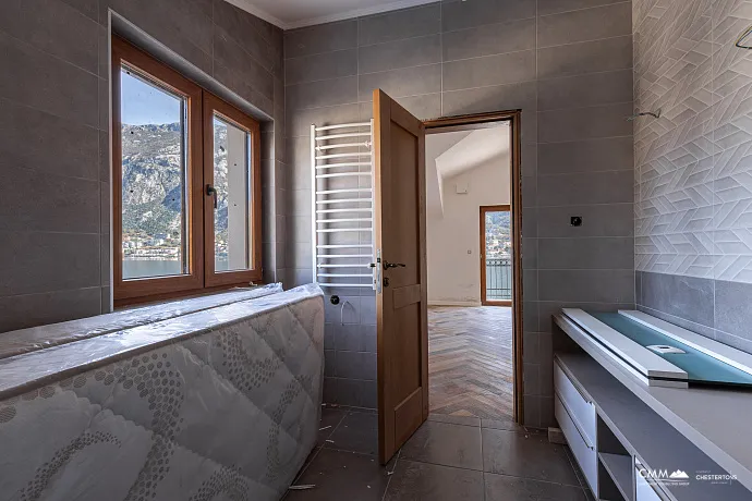 A luxurious three-story villa on the first sea line in  Kotor