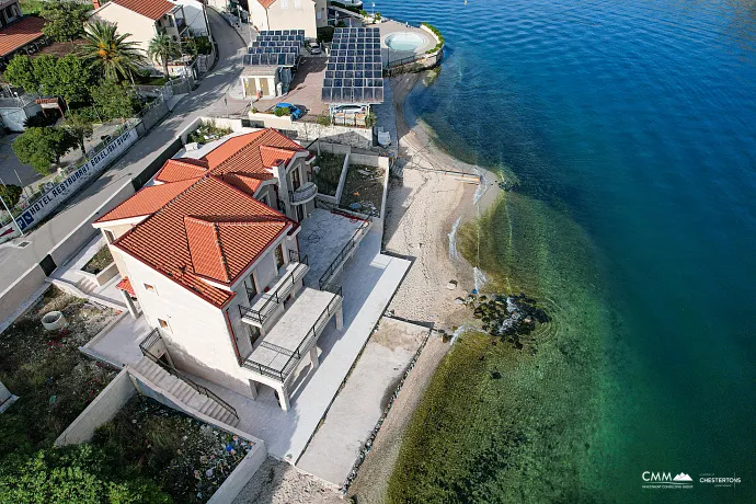 A luxurious three-story villa on the first sea line in  Kotor