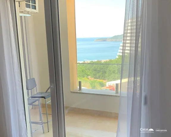 Modern Two-Bedroom Apartment with Sea View in Becici