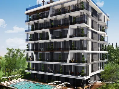 Penthouse with a large roof terrace in Becici