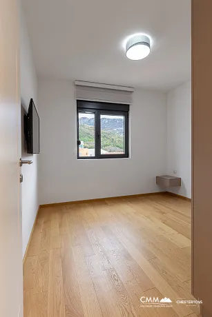 Luxury Two-Bedroom Apartment in Bečići – Panoramic Sea View of Sveti Stefan