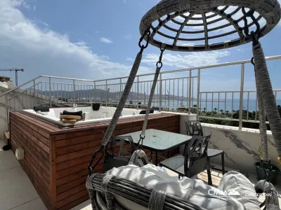 Apartment 144m2 with two bedrooms and sea views in Bar