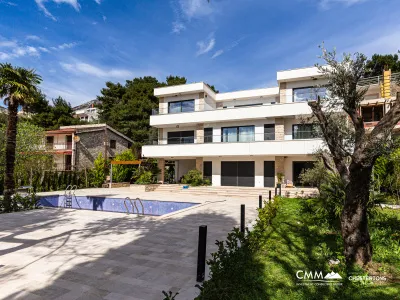 Luxurious three-storey villa with a large yard