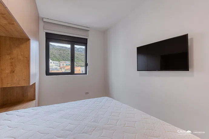 Luxury Two-Bedroom Apartment in Bečići – Panoramic Sea View of Sveti Stefan