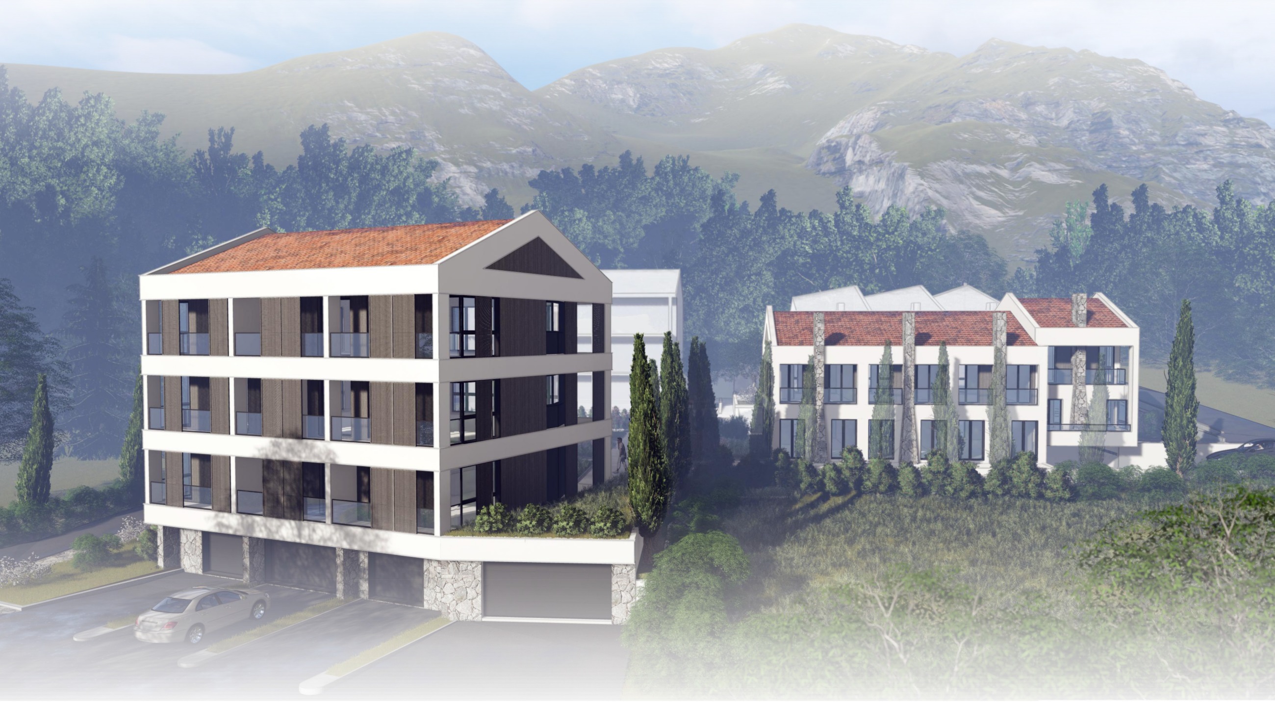 Apartment complex in Donja Lastva