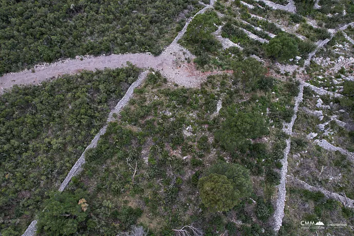 Urbanized land for sale in Žanjice – exclusive location with sea view