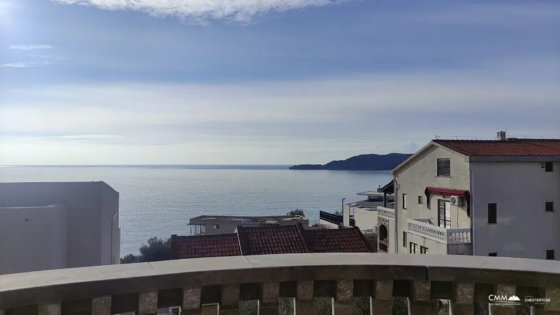 One bedroom apartment with panoramic sea view in Pržno