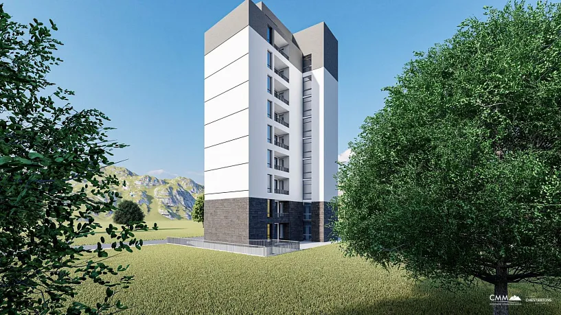 New modern building in Bar with apartments from 44.50m2 to 80.40m2