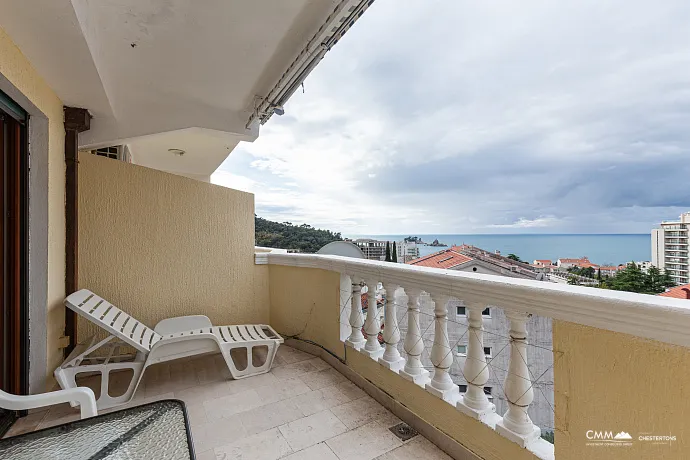 34 m² Studio Apartment with Sea View and Terrace — Petrovac