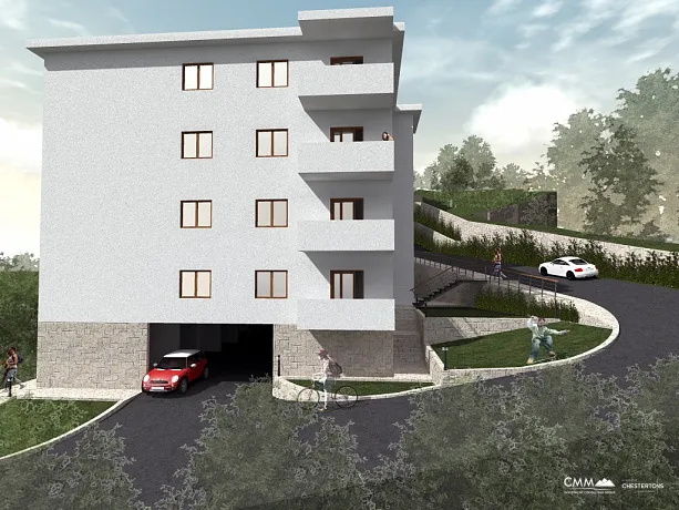 A new complex of apartments in Petrovac under construction