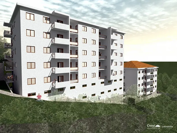 A new complex of apartments in Petrovac under construction