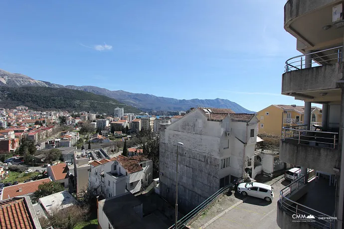 Two bedroom apartment in Budva with a spacious terrace