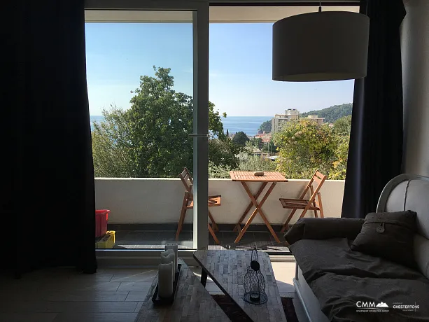 Duplex Apartment with Mediterranean Sea View in Petrovac, 104 m²