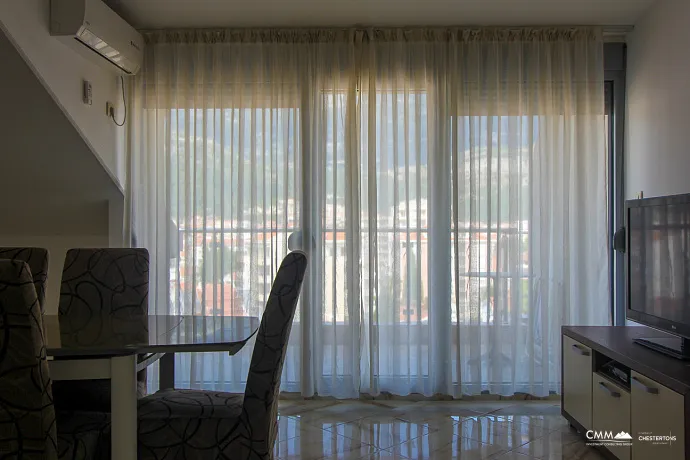 For sale a spacious apartment in Budva with a city view