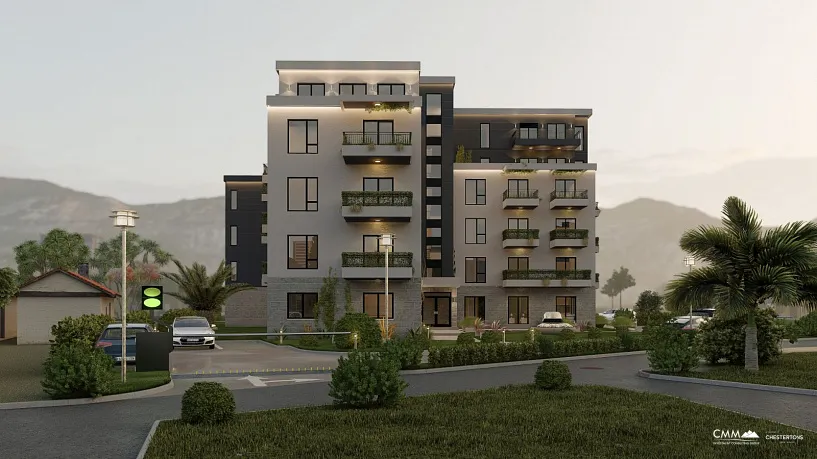 The new modern building offers a range of one, two and three bedroom apartments