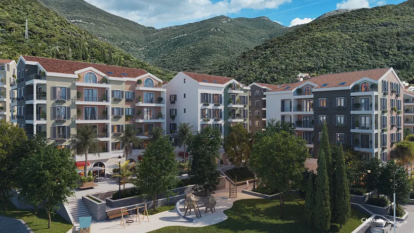 Apartments in new complex in Tivat