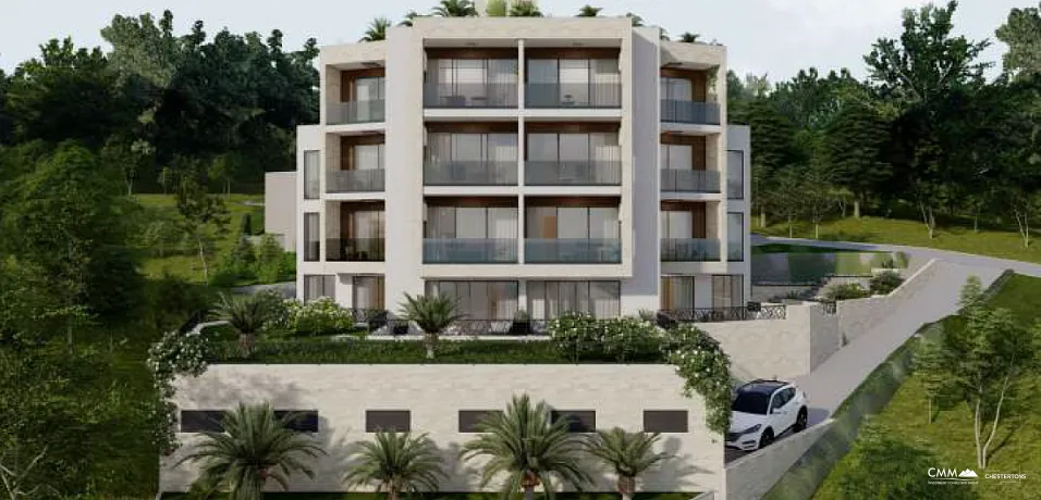 Apartments in a new building in Tivat