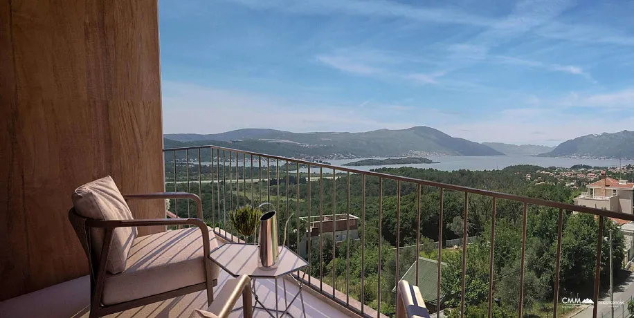 A new complex with a swimming pool near Tivat and Kotor