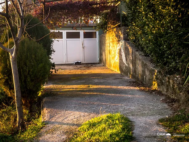 House with a plot and a panoramic view of Budva