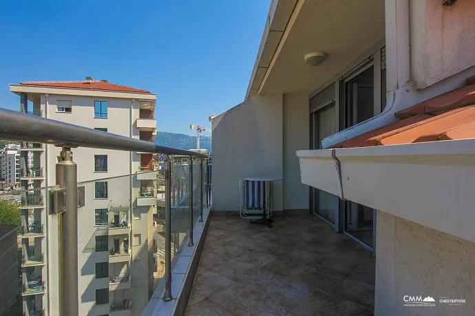 For sale a spacious apartment in Budva with a city view