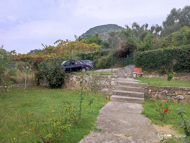 Two-story house with a large plot