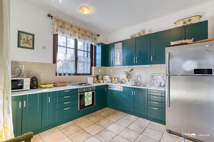 Magnificent villa with a fireplace on the first line with views of the Bay of Kotor