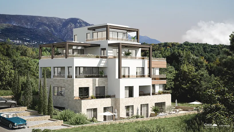 Apartments in a new residential complex with beautiful views