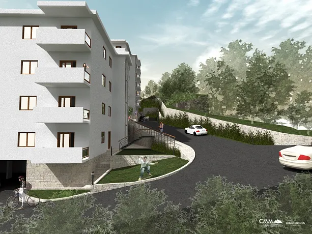 A new complex of apartments in Petrovac under construction