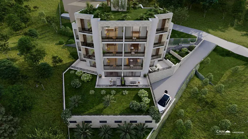 Apartments in a new building in Tivat