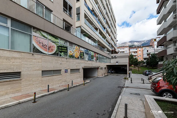Three parking spots in a single unit in the NIVEL building, Budva