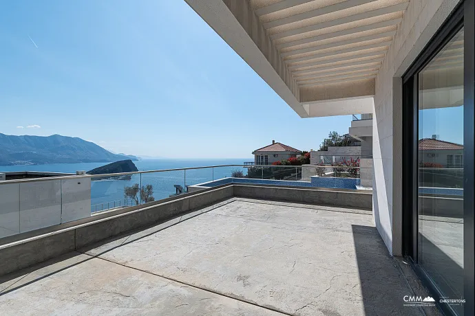 Luxury Newly Built Villa with Panoramic Sea Views – Budva