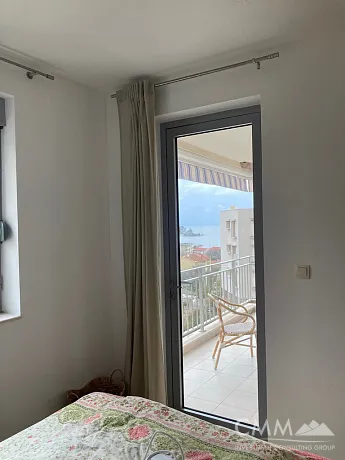 Apartment 50m2 with one bedroom and sea view in Petrovac