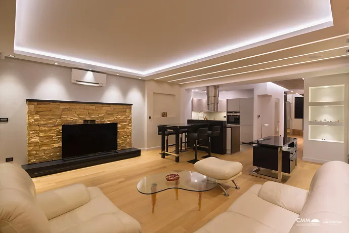 An elegant two-bedroom apartment with an exclusive design in the heart of Budva.