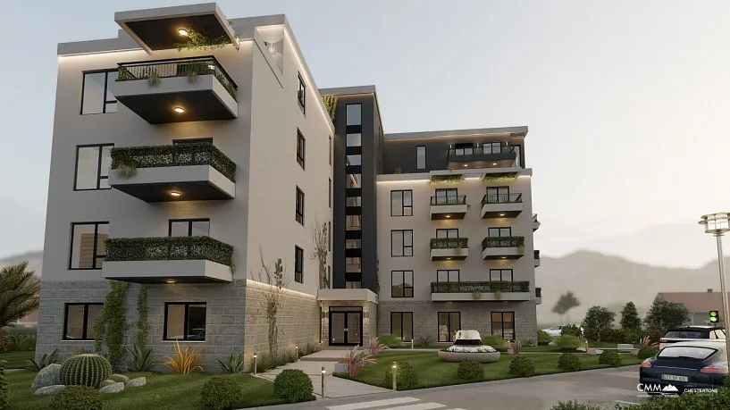 The new modern building offers a range of one, two and three bedroom apartments