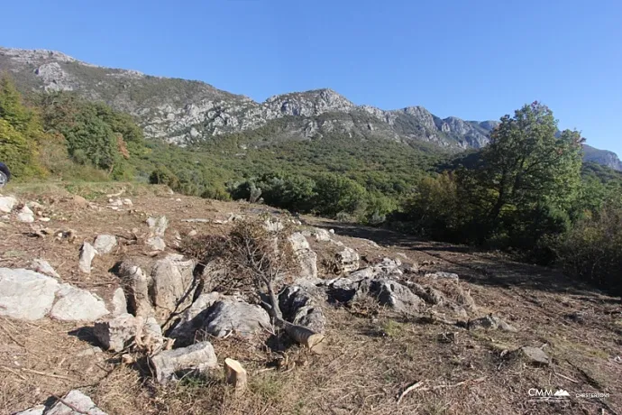 A plot with sea view in Budva