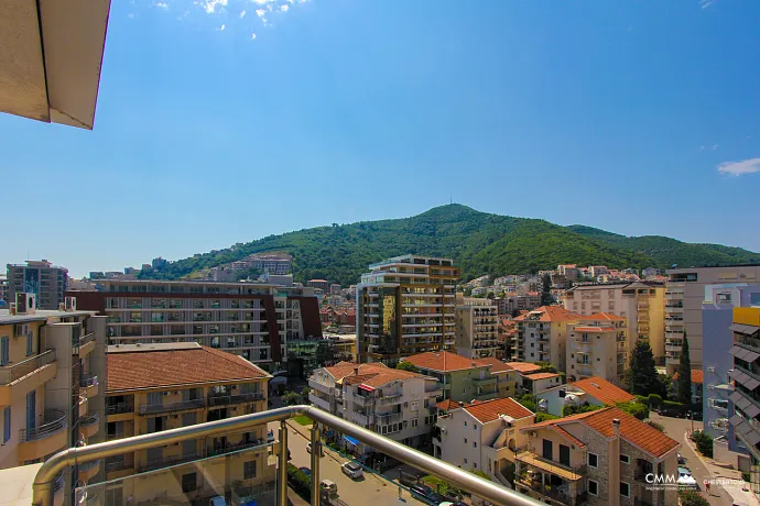 For sale a spacious apartment in Budva with a city view