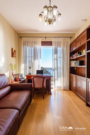 Elegance and serenity in a luxurious villa with natural views.