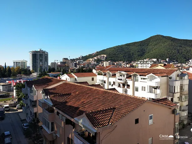 Apartment in the center in a new house with two bedrooms in Budva near the sea