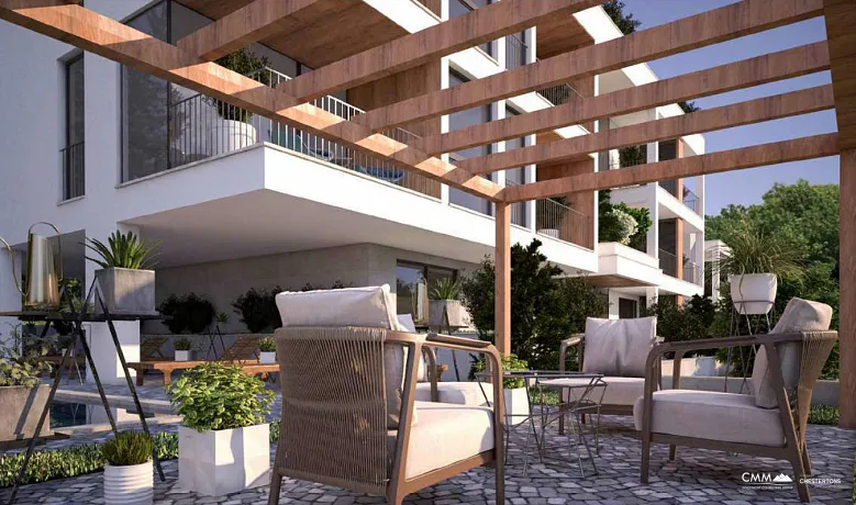 A new complex with a swimming pool near Tivat and Kotor