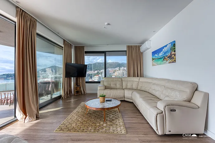 For sale: an exclusive, fully furnished luxury apartment with a spacious terrace.