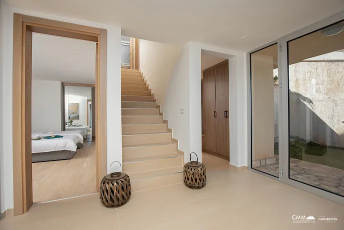 A complex of modern villas with a beautiful view